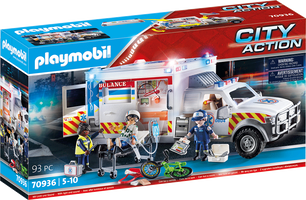Playmobil® City Action Rescue Vehicles: Ambulance with Lights and Sound