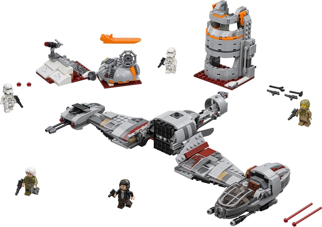 LEGO® Star Wars Defense of Crait™ komponenten