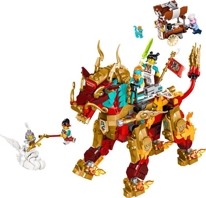 LEGO® Monkie Kid Das Fabelwesen Qilin komponenten