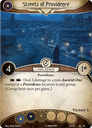 Arkham Horror: The Card Game – War of the Outer Gods: Scenario Pack Streets of Providence kaart