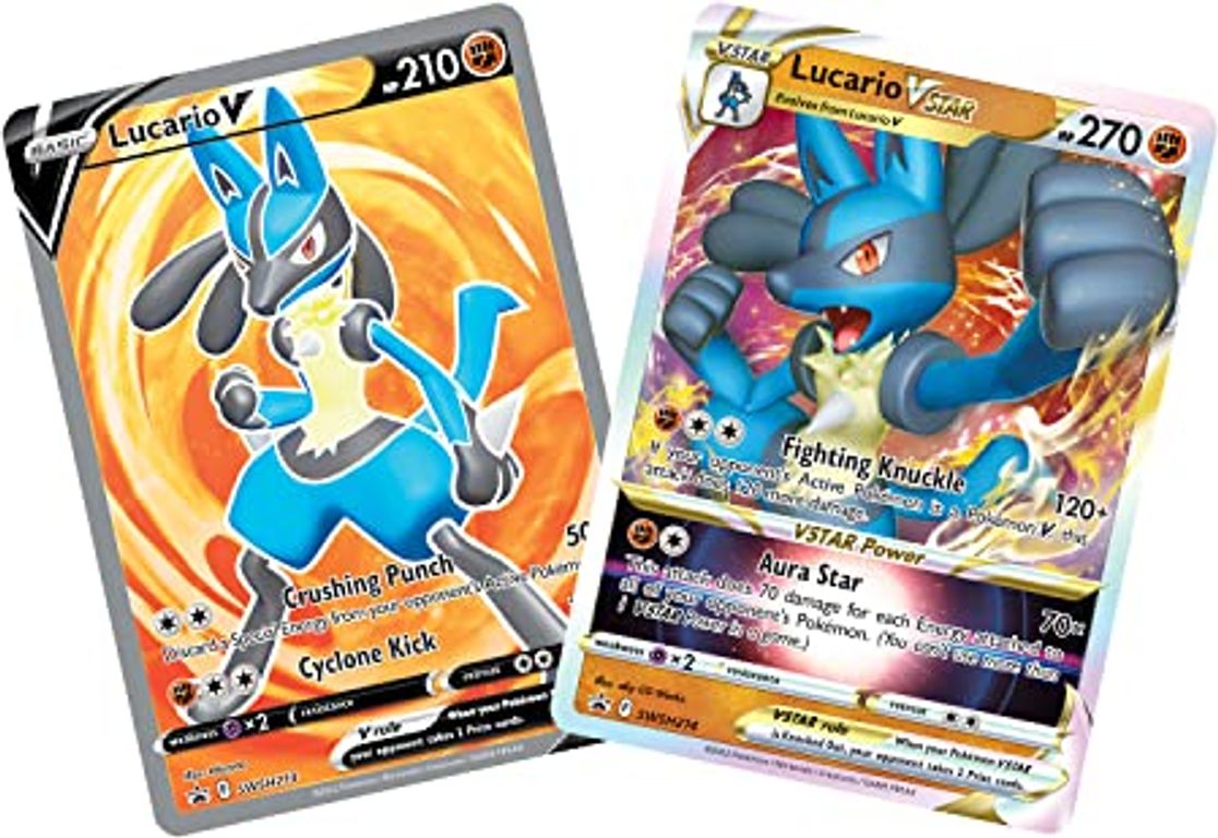 Pokémon TCG: Lucario VSTAR Premium Collection cards