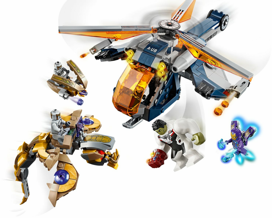 LEGO® Marvel Avengers Hulk helikopterredding speelwijze