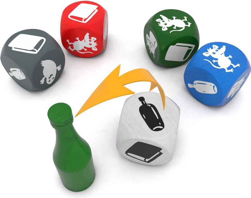 Ghost Blitz The Dice Game components