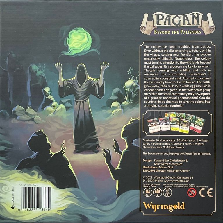 Pagan: Beyond the Palisades back of the box