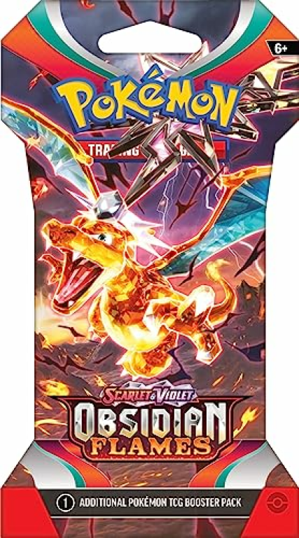 Pokémon TCG: Scarlet & Violet - Obsidian Flames 3 Booster Blister caja