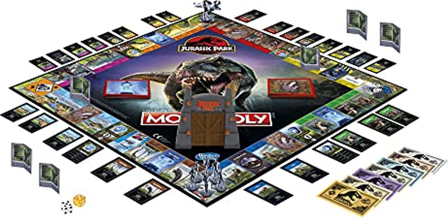 Monopoly: Jurassic Park components