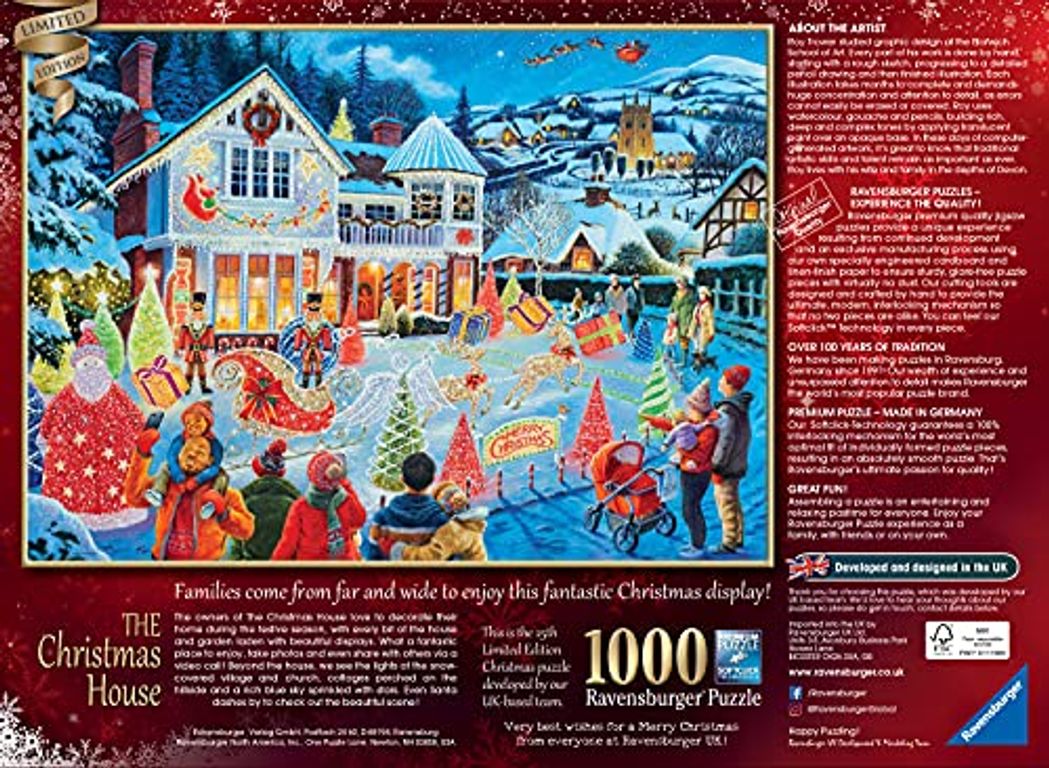 Christmas House 2021 Special Edition back of the box