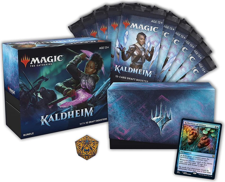 Magic: The Gathering Kaldheim Bundle components