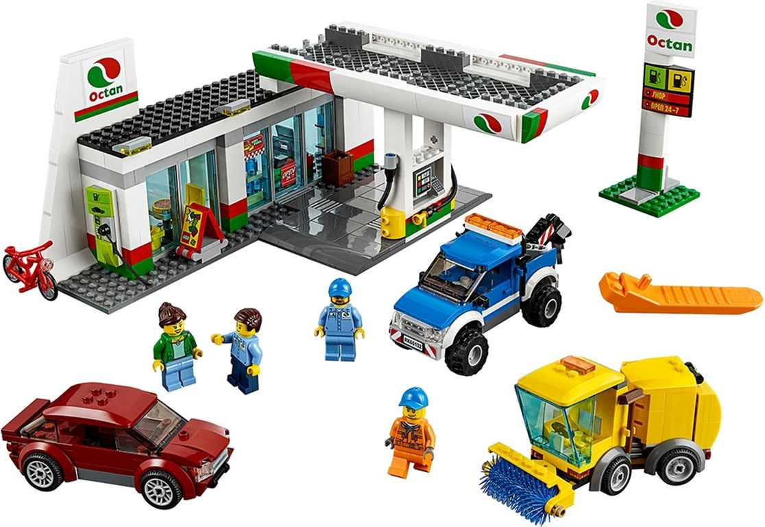 LEGO® City Tankstelle komponenten