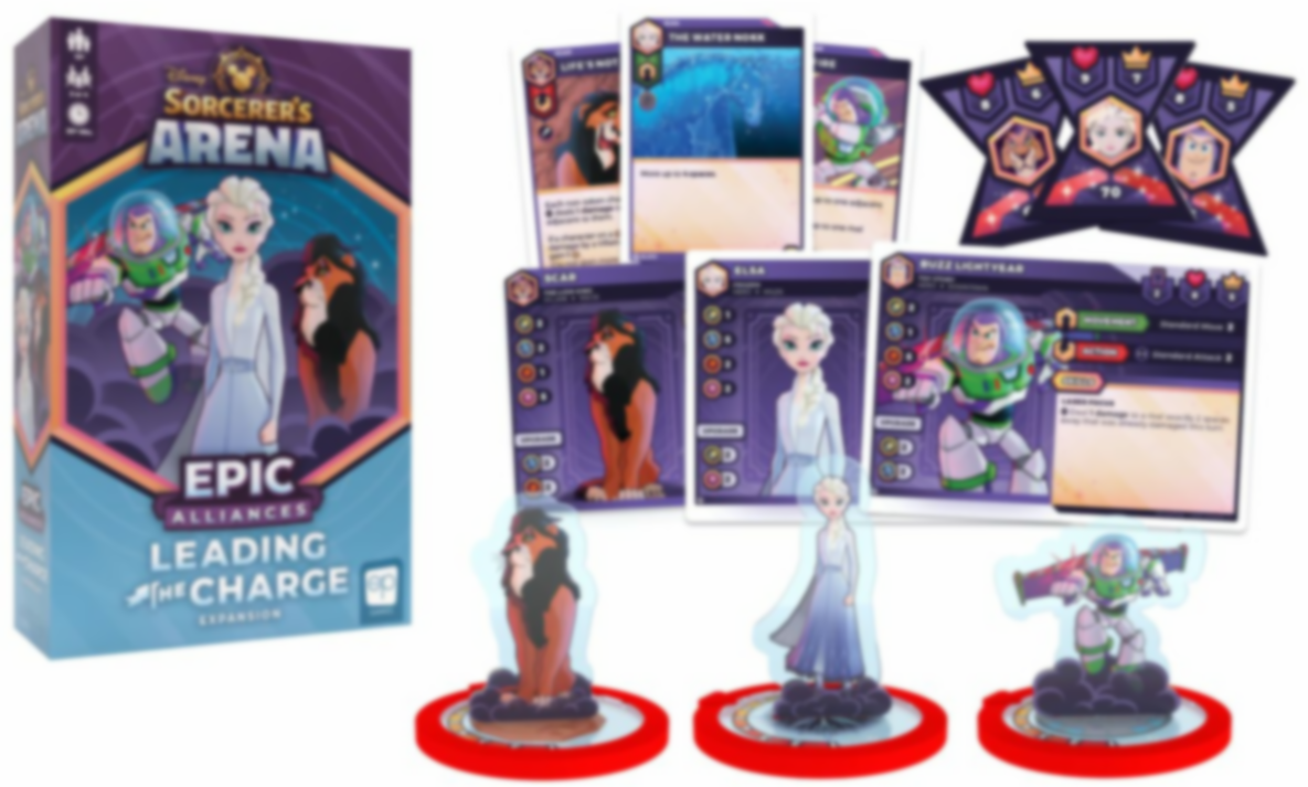 Disney Sorcerer's Arena: Epic Alliances – Leading the Charge components