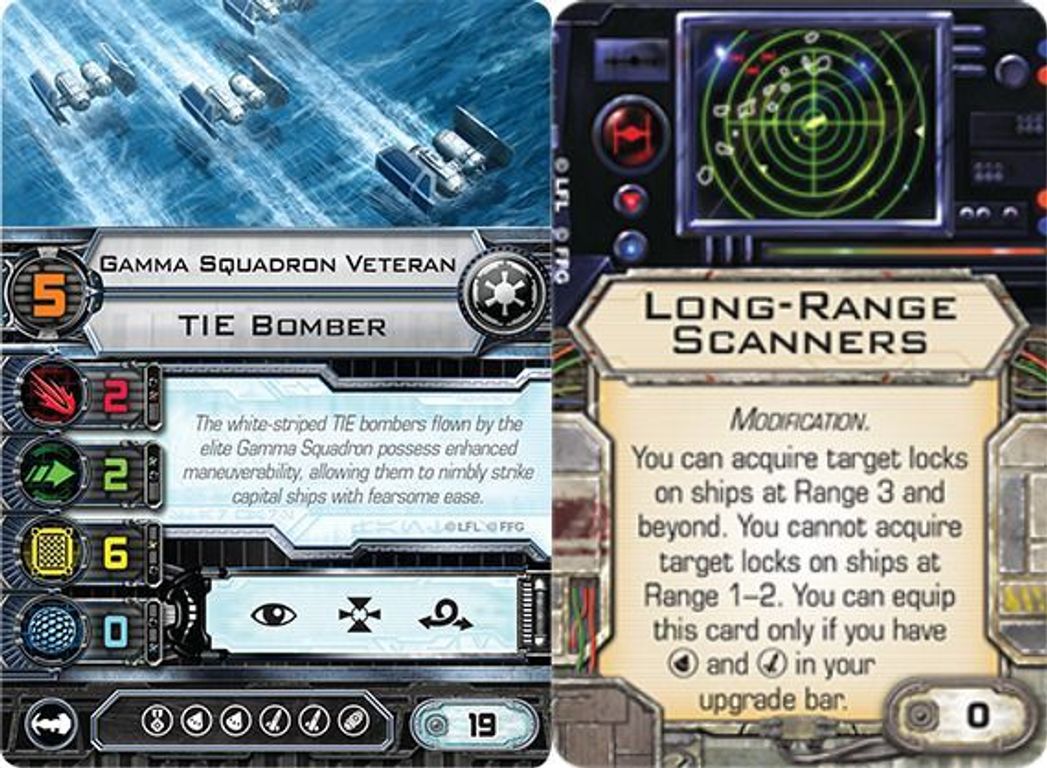 Star Wars X-Wing: Veteranos Imperiales cartas