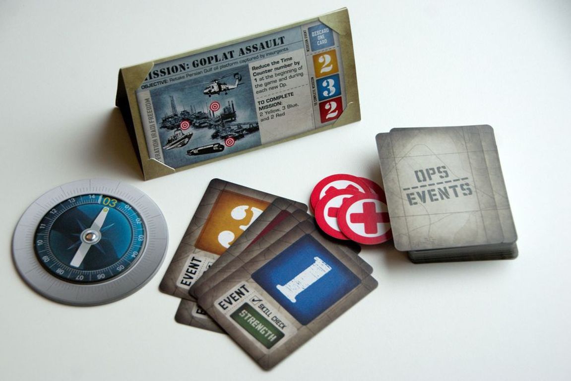 Hooyah: Navy Seals Card Game componenti