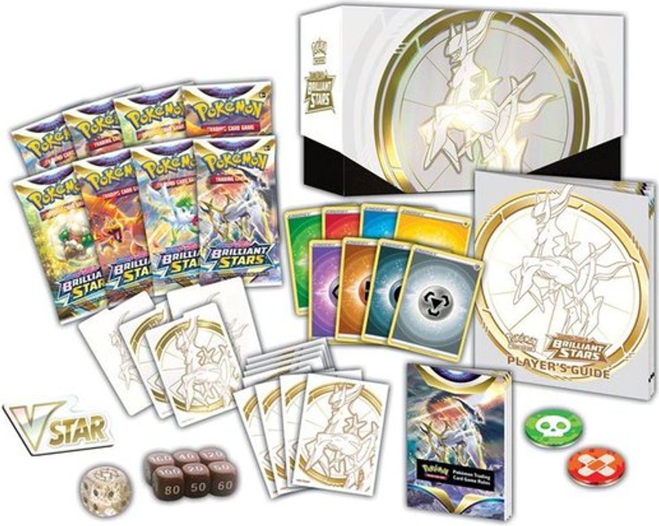 Pokemon Sword & Shield Brilliant Stars Elite Trainer Box komponenten