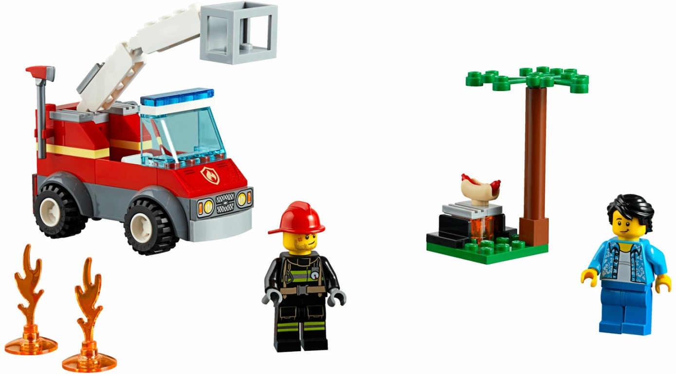 LEGO® City Barbecue Burn Out components