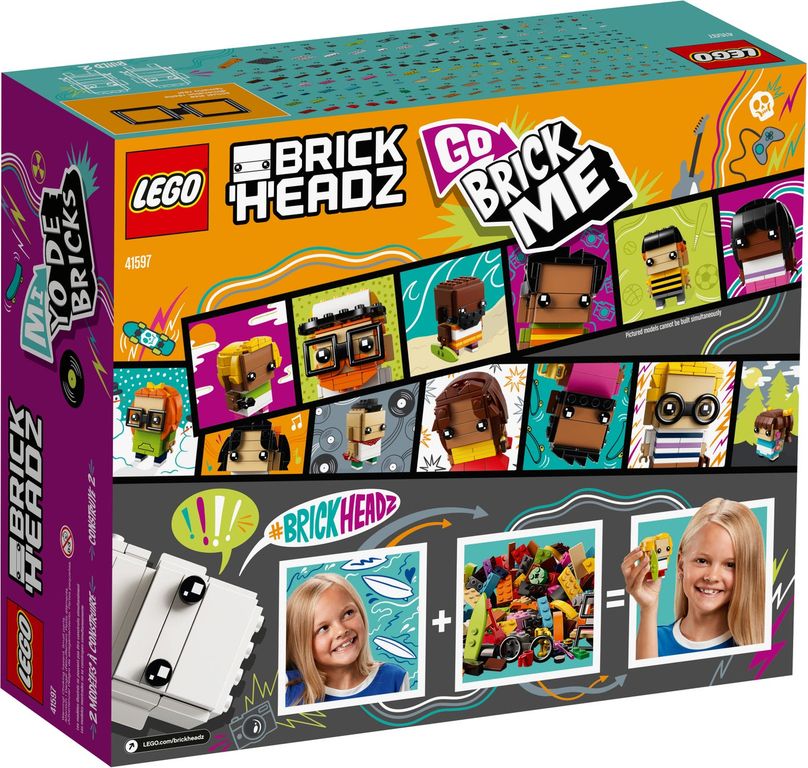 LEGO® BrickHeadz™ Maak mij van stenen achterkant van de doos