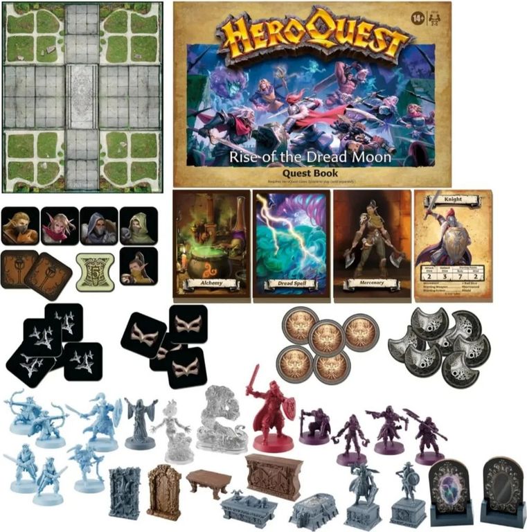 HeroQuest: Rise of the Dread Moon Quest Pack composants