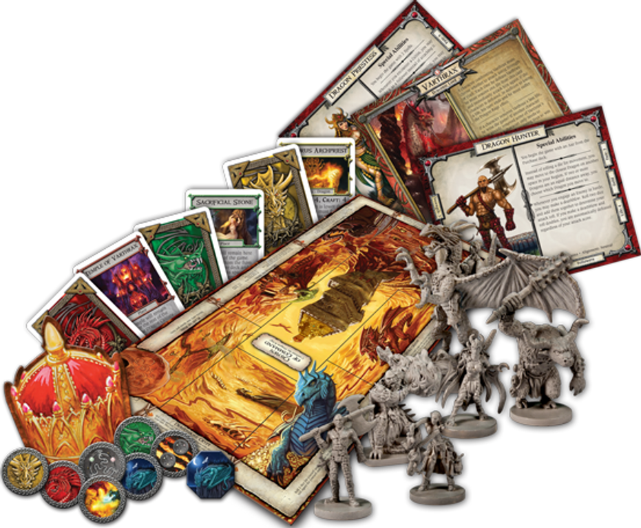Talisman (Revised 4th Edition): The Dragon Expansion componenten