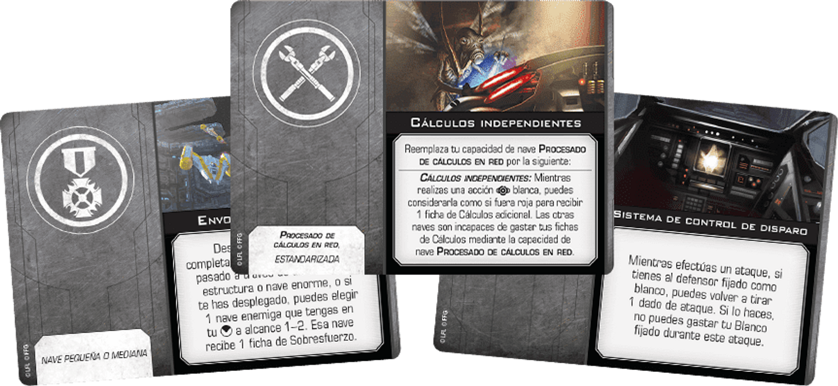 Star Wars: X-Wing (Second Edition) – Paquet d’Extension Tri-Chasseur Droïde cartes