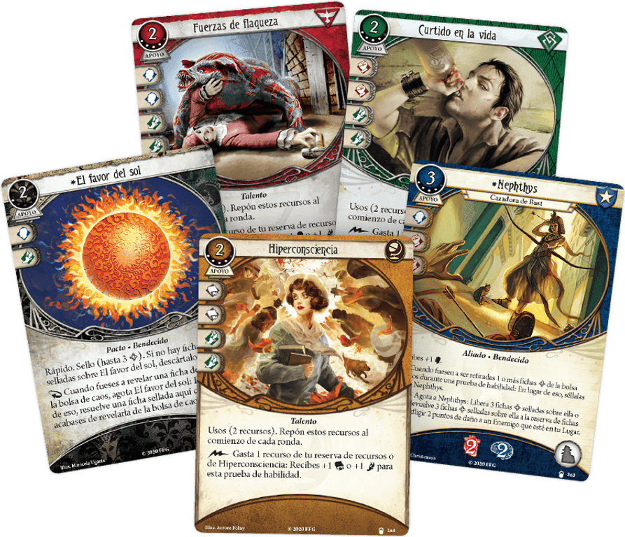 Arkham Horror: The Card Game – The Lair of Dagon: Mythos Pack kaarten