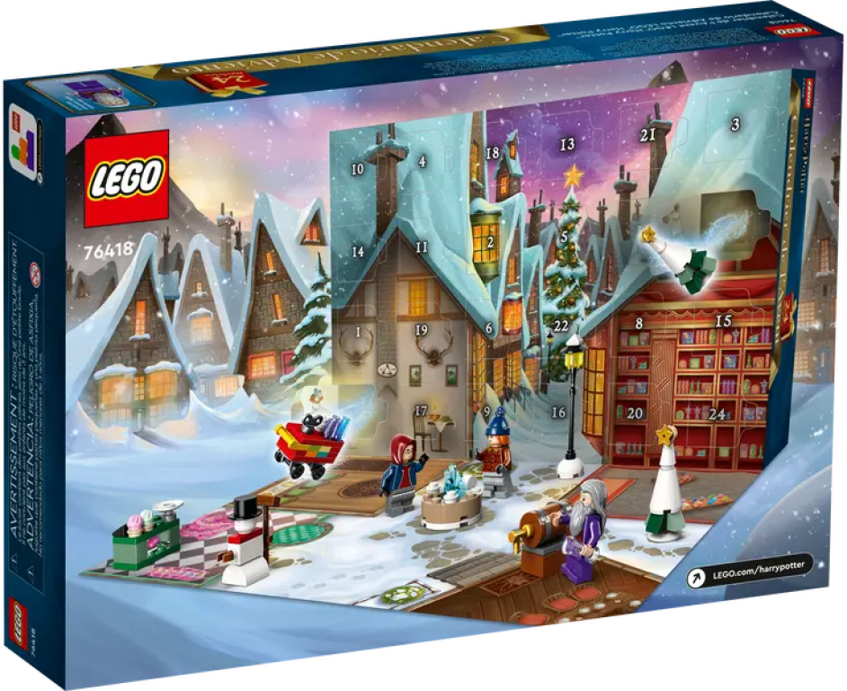 LEGO® Harry Potter™ adventkalender 2023 achterkant van de doos