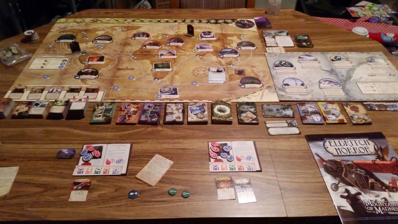 Eldritch Horror: le Montagne della Follia componenti