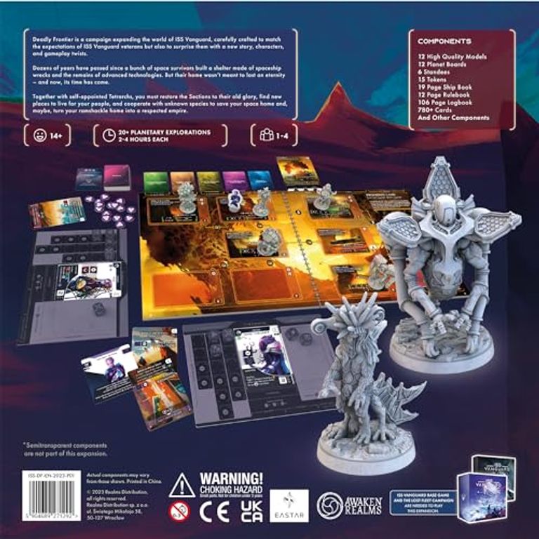 ISS Vanguard: Deadly Frontier back of the box