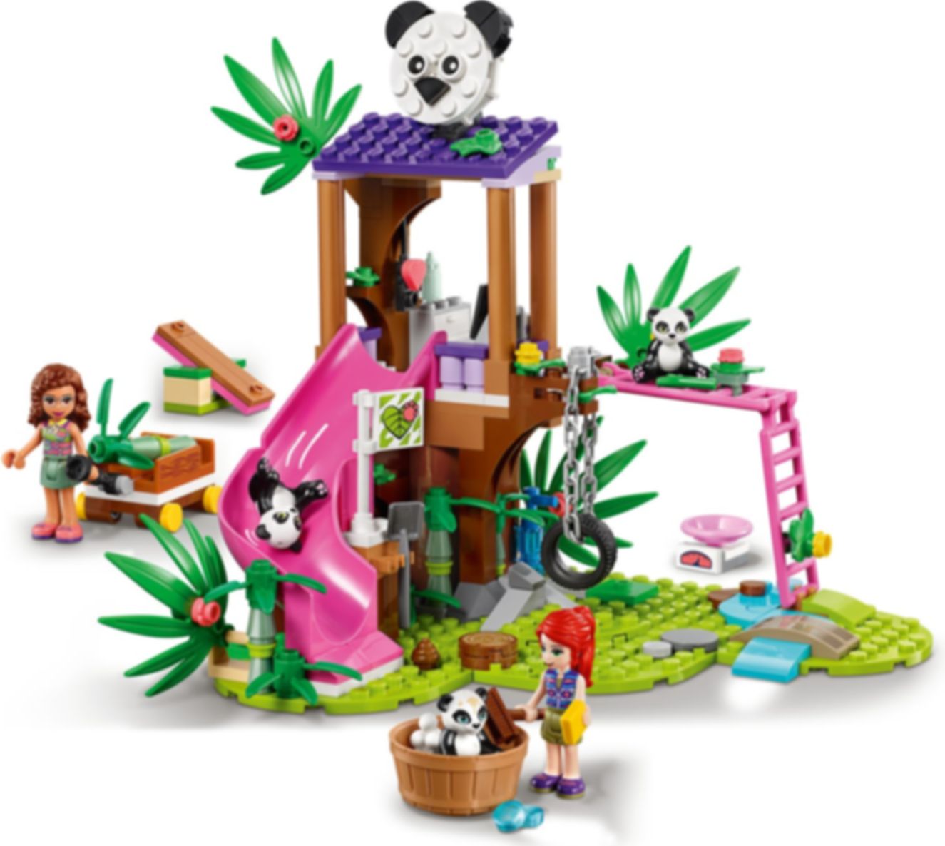 LEGO® Friends Casa del Árbol Panda en la Jungla jugabilidad