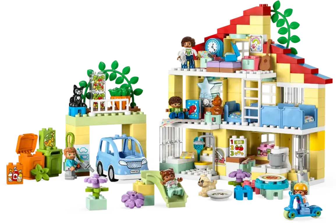 LEGO® DUPLO® 3in1 Familiehuis componenten