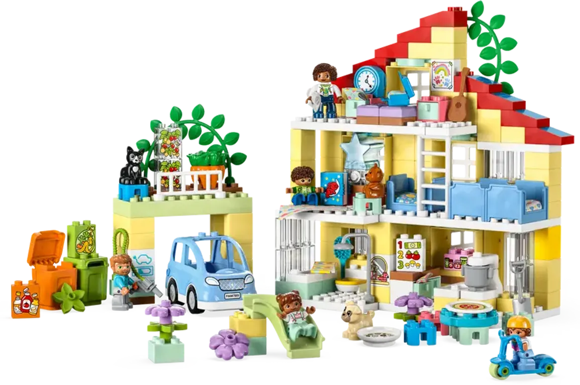 LEGO® DUPLO® La maison familiale 3-en-1 composants