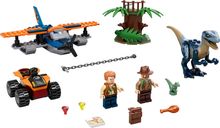 LEGO® Jurassic World Velociraptor: Tweedekker reddingsmissie componenten