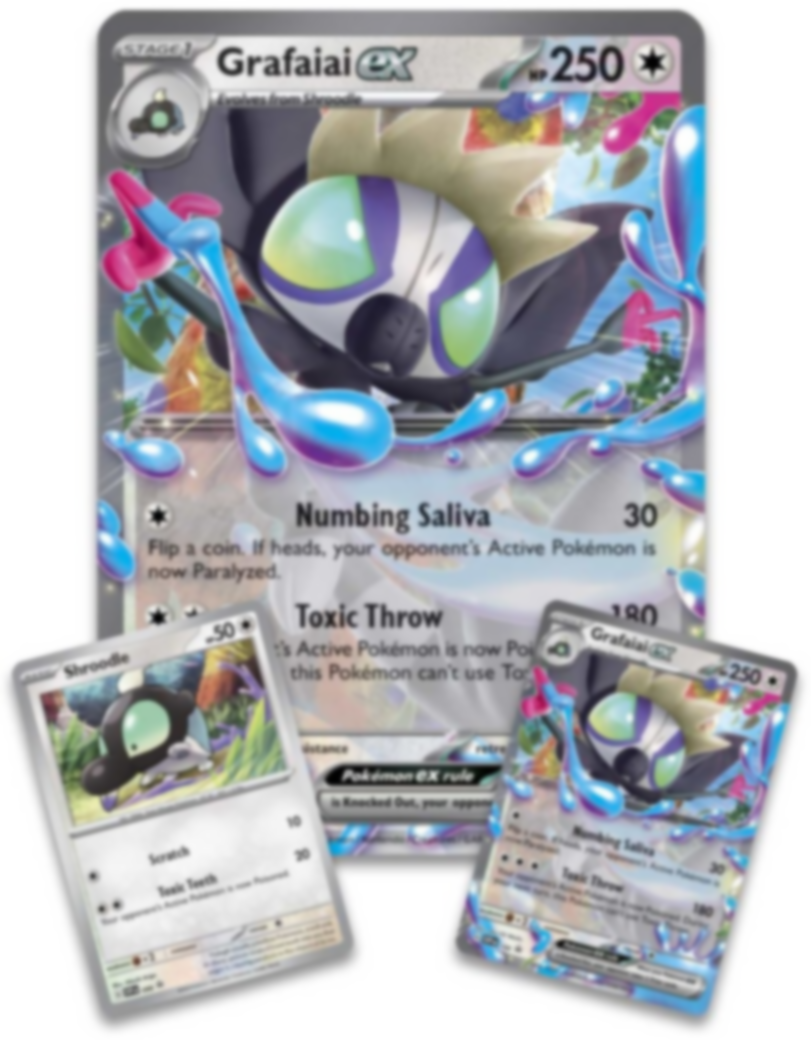 Pokémon TCG: Grafaiai ex Box cards
