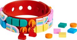 LEGO® DOTS Pulsera con Amuletos Arcoíris partes