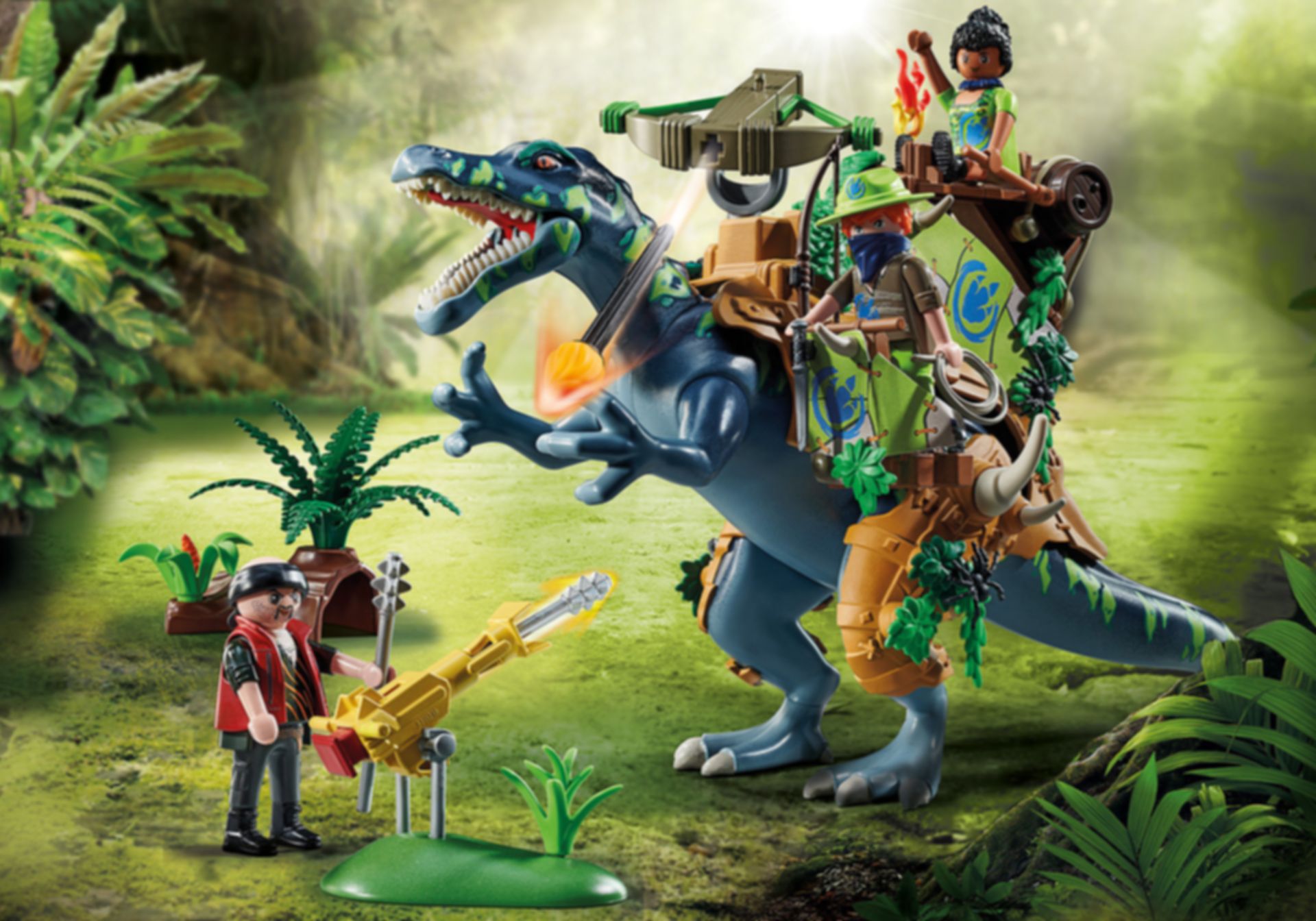 Playmobil Dino Rise - Spinosaure et combattants PLAYMOBIL prix pas