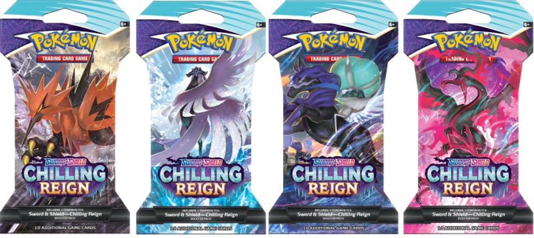 Pokémon TCG: Sword & Shield-Chilling Reign Sleeved Booster Pack caja