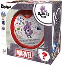 Dobble Marvel Emoji rückseite der box