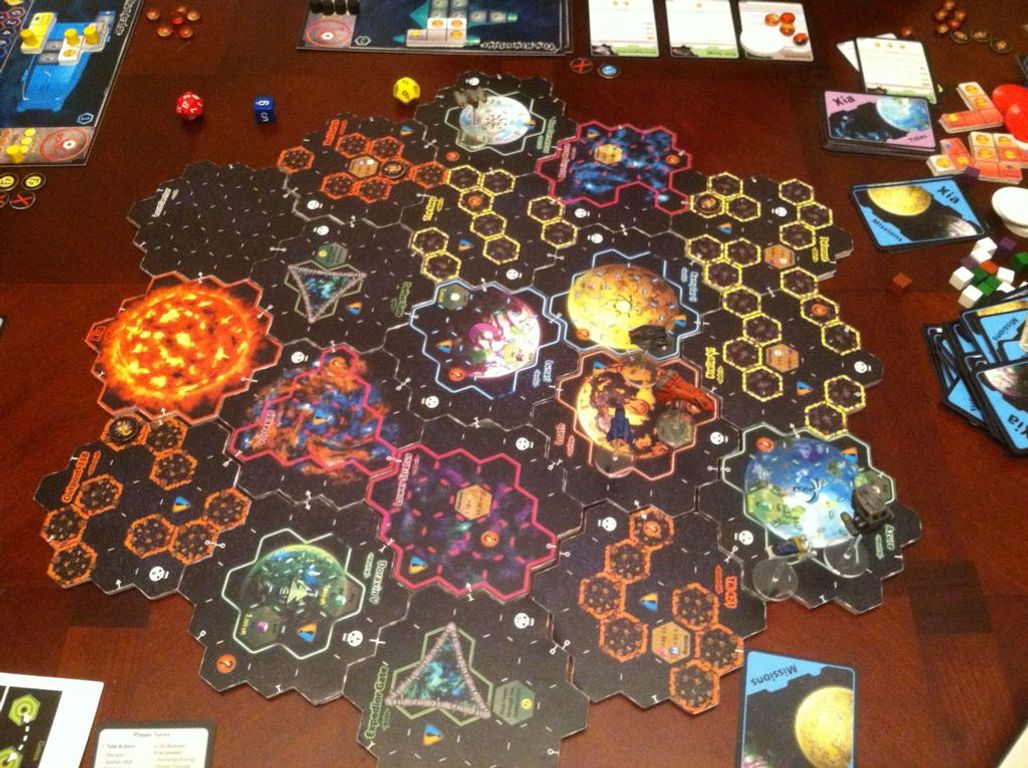 Xia: Legends of a Drift System game board