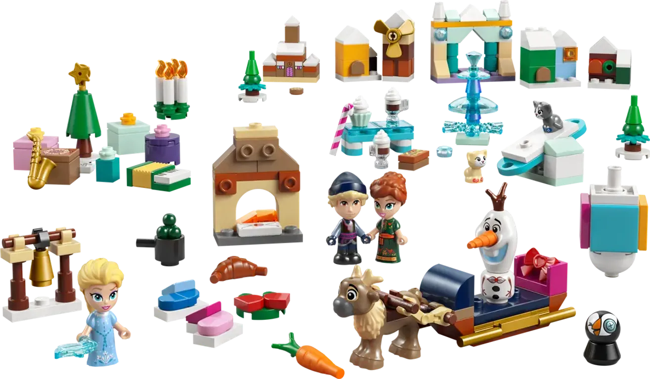 LEGO® Disney Frozen Advent Calendar 2025 components