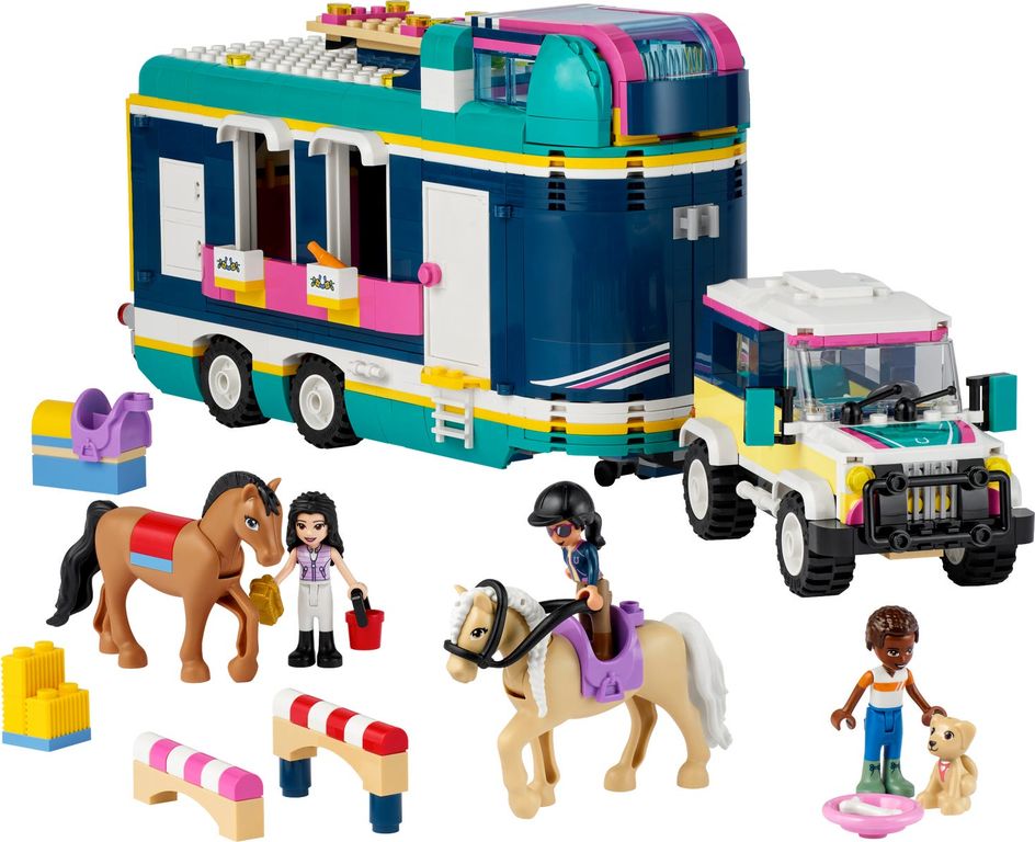 LEGO® Friends Paardenshow aanhangwagen componenten