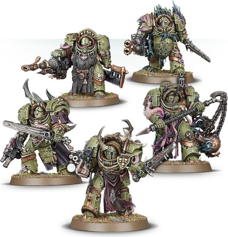 Warhammer 40,000: Death Guard - Blightlord Terminators miniatures