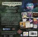 Arkham Horror: The Card Game – The Drowned City: Investigator Expansion parte posterior de la caja