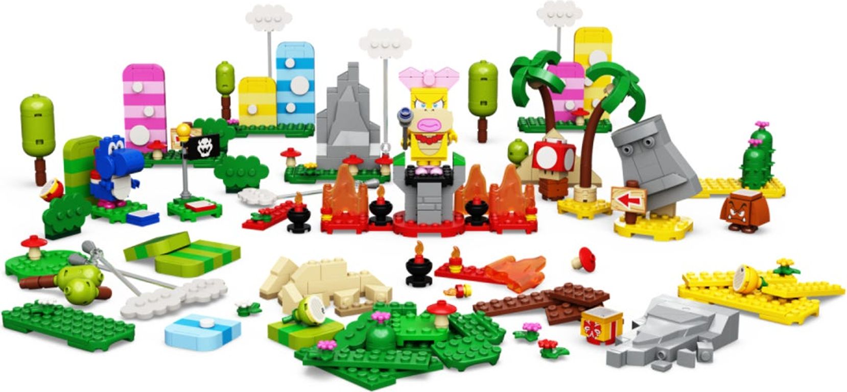 LEGO® Super Mario™ Set de Creación: Caja de herramientas creativas partes