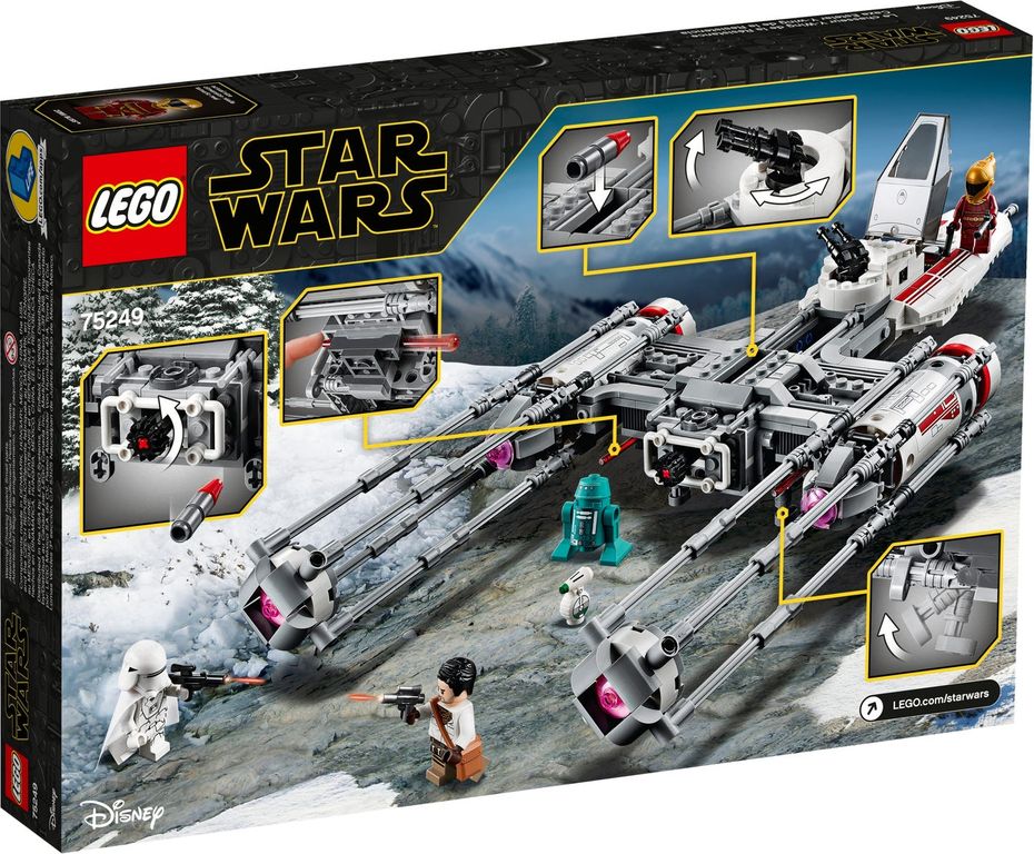 LEGO® Star Wars Widerstands Y-Wing Starfighter™ rückseite der box