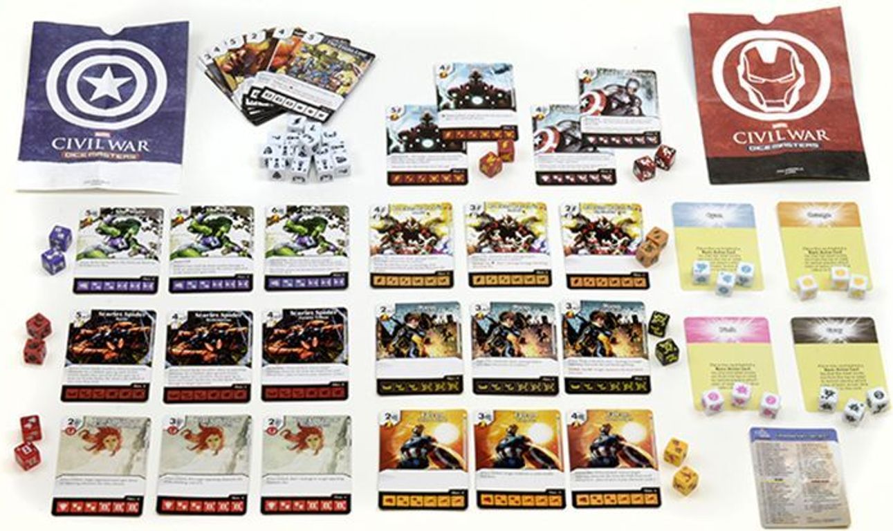 Marvel Dice Masters: Civil War partes