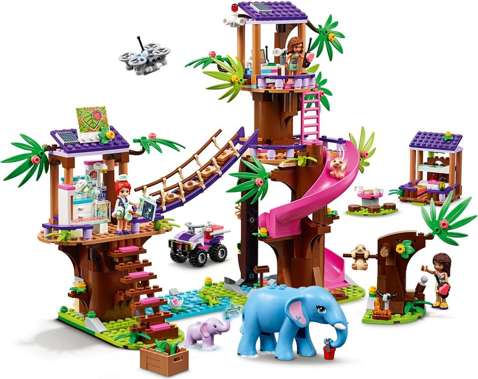 LEGO® Friends Base de Rescate en la Jungla jugabilidad