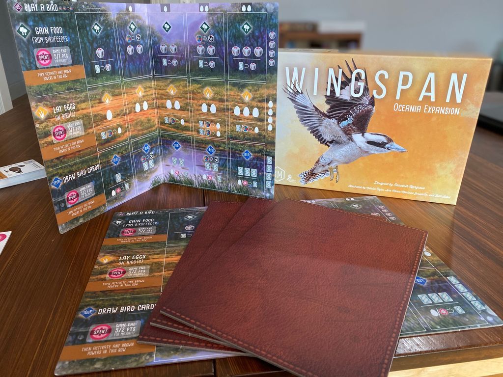 Wingspan: Expansión de Oceanía partes