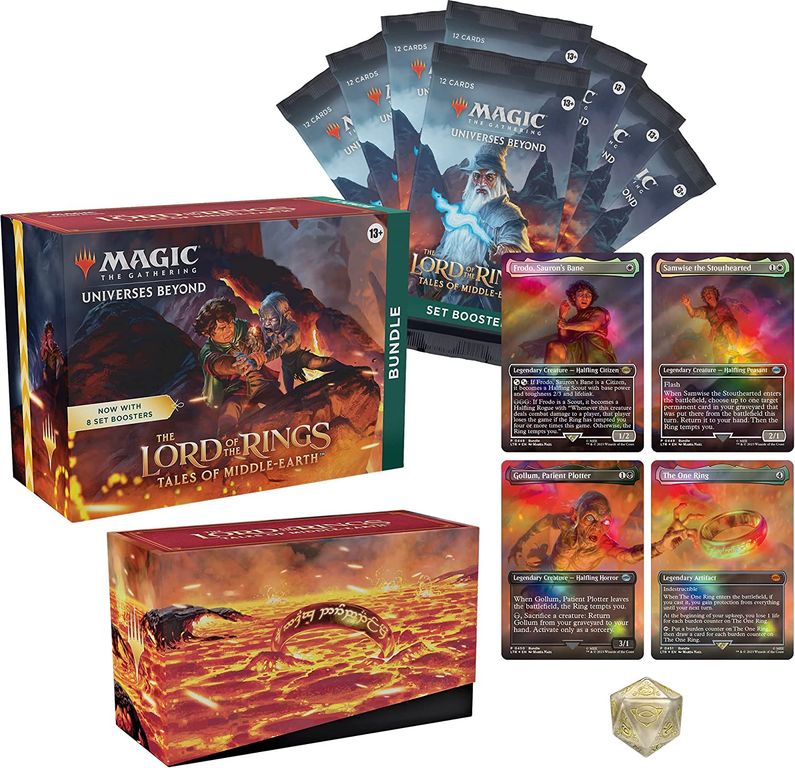 Magic the Gathering: Universes Beyond: The Lord of the Rings: Bundle componenti