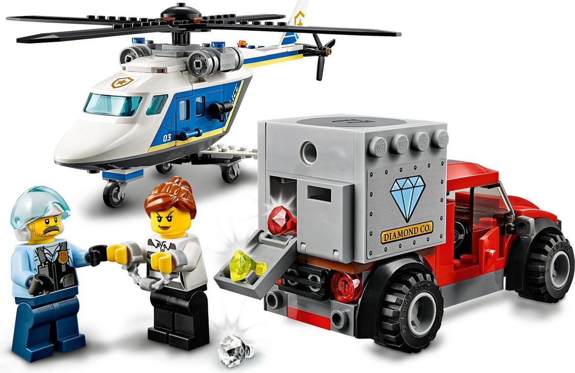 LEGO® City Politiehelikopter achtervolging minifiguren