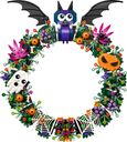 La couronne d'Halloween composants