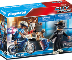 Playmobil® City Action Politiefiets: achtervolging van de zakkenroller