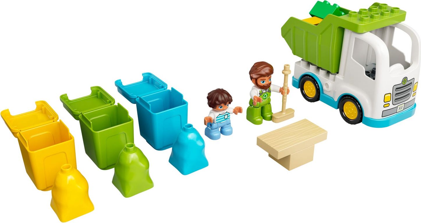 LEGO® DUPLO® Garbage Truck and Recycling components